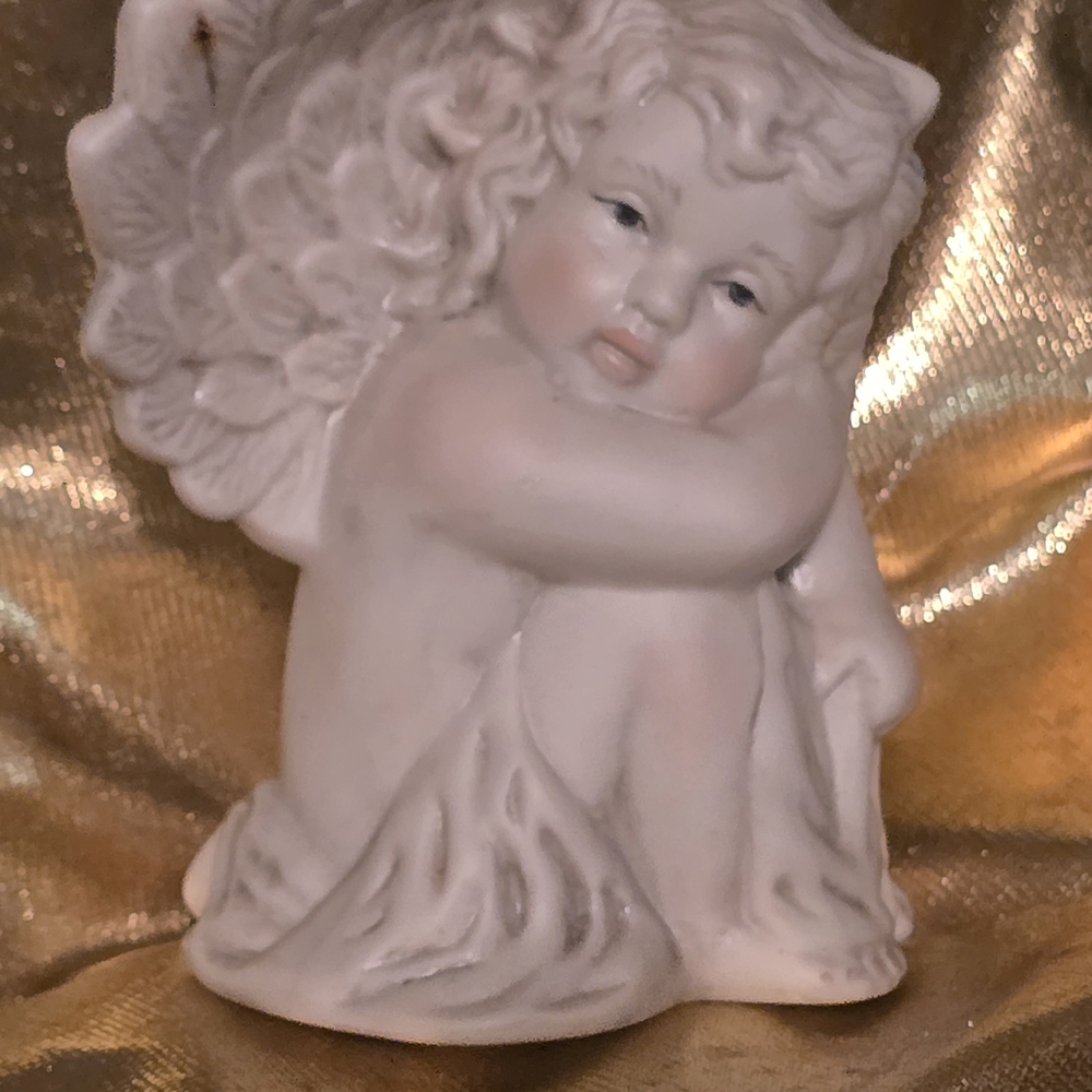 Charming Cream Angel Figurine